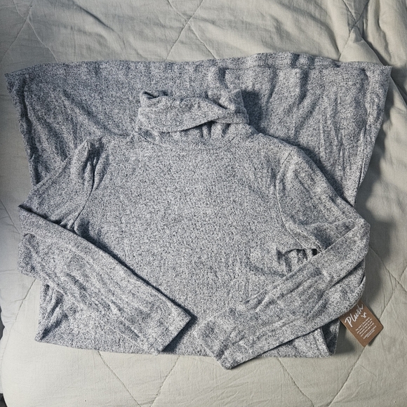 AMERICAN EAGLE Soft n Sexy Plush Grey Turtleneck Sweater Dress XXS NWT AE - Picture 4 of 8
